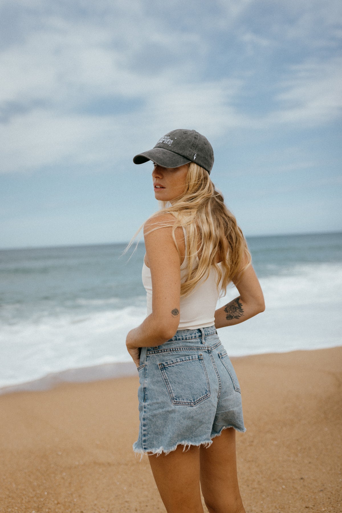 COTTON CAP {FADED BLACK}
